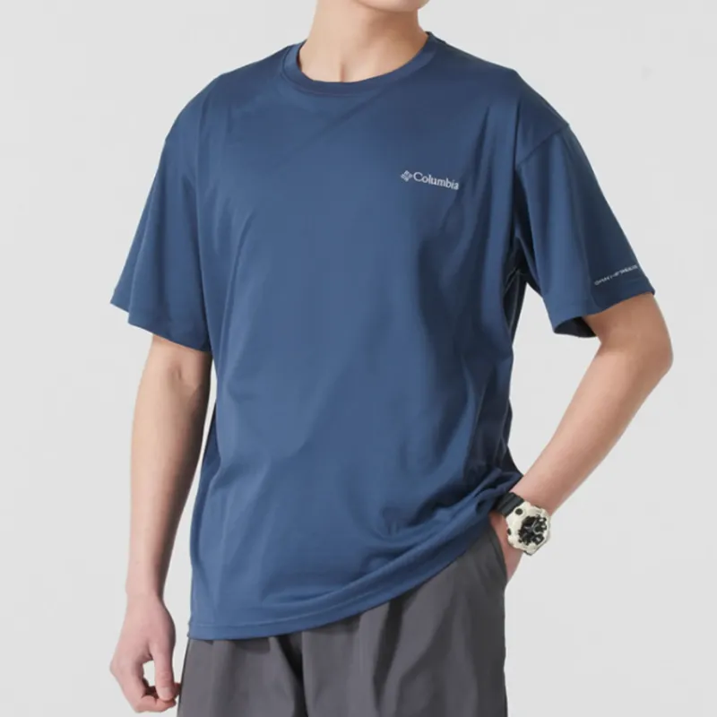 Columbia T Shirts Men Blue-2