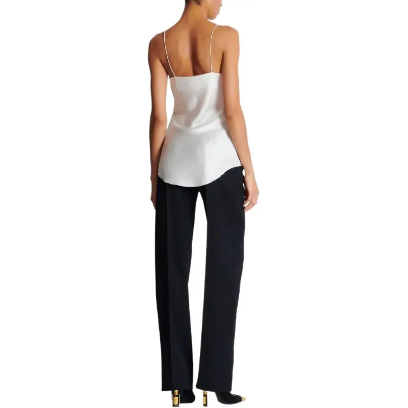 BALMAIN Draped Satin Top-3