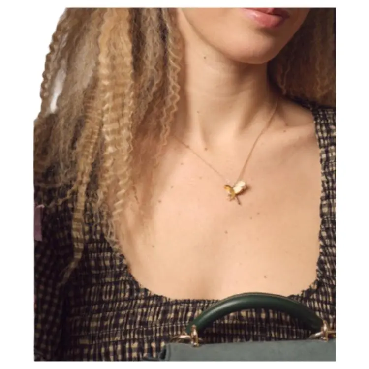 Fable Alloy Silver-Plated Gold-Plated Enamel 14K Gold-Plated Zinc Alloy 14k Gold-Plated Brass Necklaces Unisex Gold-2
