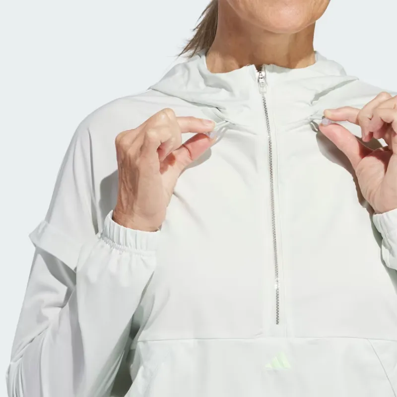 Adidas Ultimate365 Twistknit Hoodie Jackets & Coats Women's Light Green-4