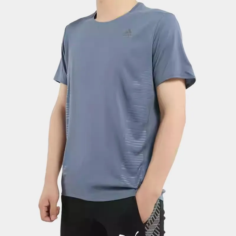 Adidas CHILL SS TEE M T Shirt Men's Blue-3