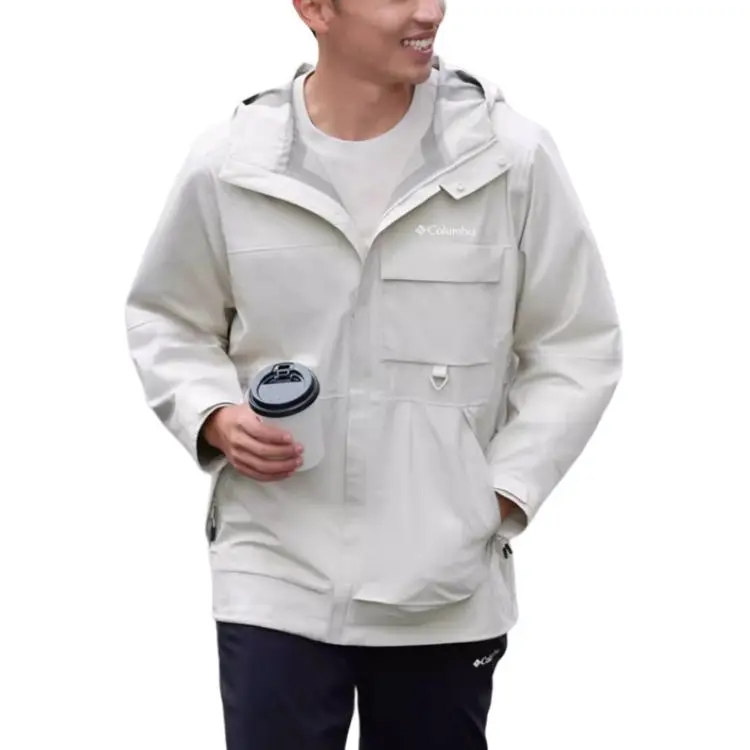 Columbia Transit SS25 Waterproof And Warm Windbreaker Jacket Men's Gray-1