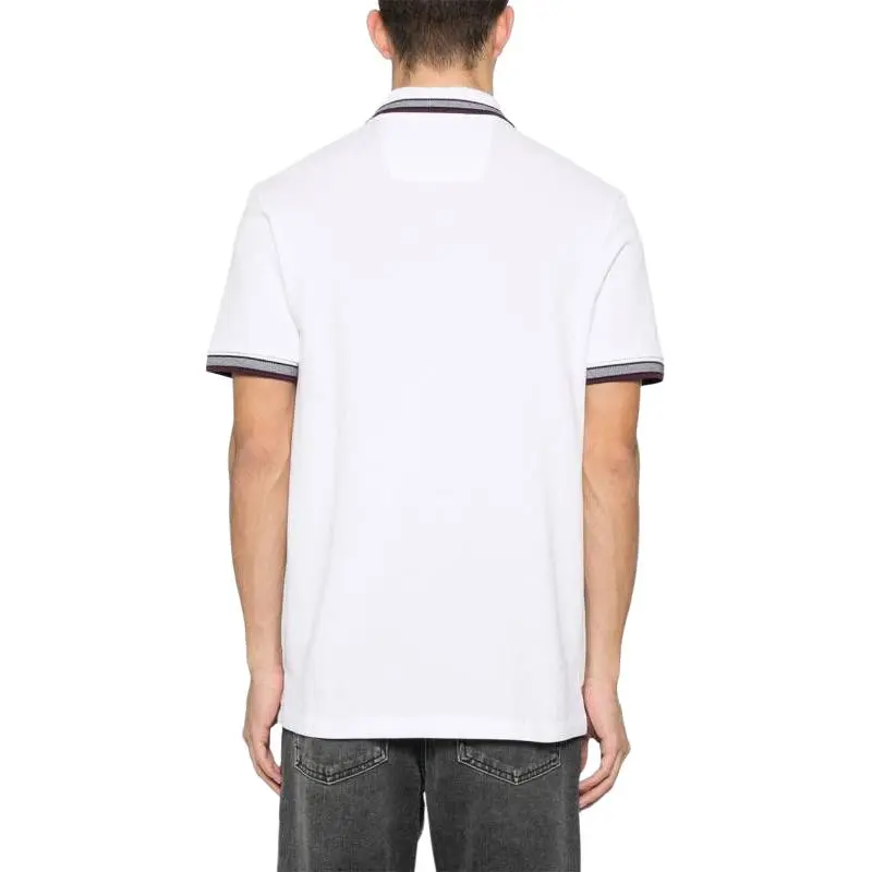 HUGO BOSS Logo Embroidered Short Sleeved Polo Shirt-3