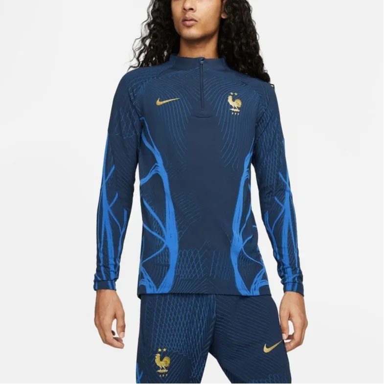 Nike 22 23 France Dri Fit Adv Elite Strike Drill Top Jersey-2