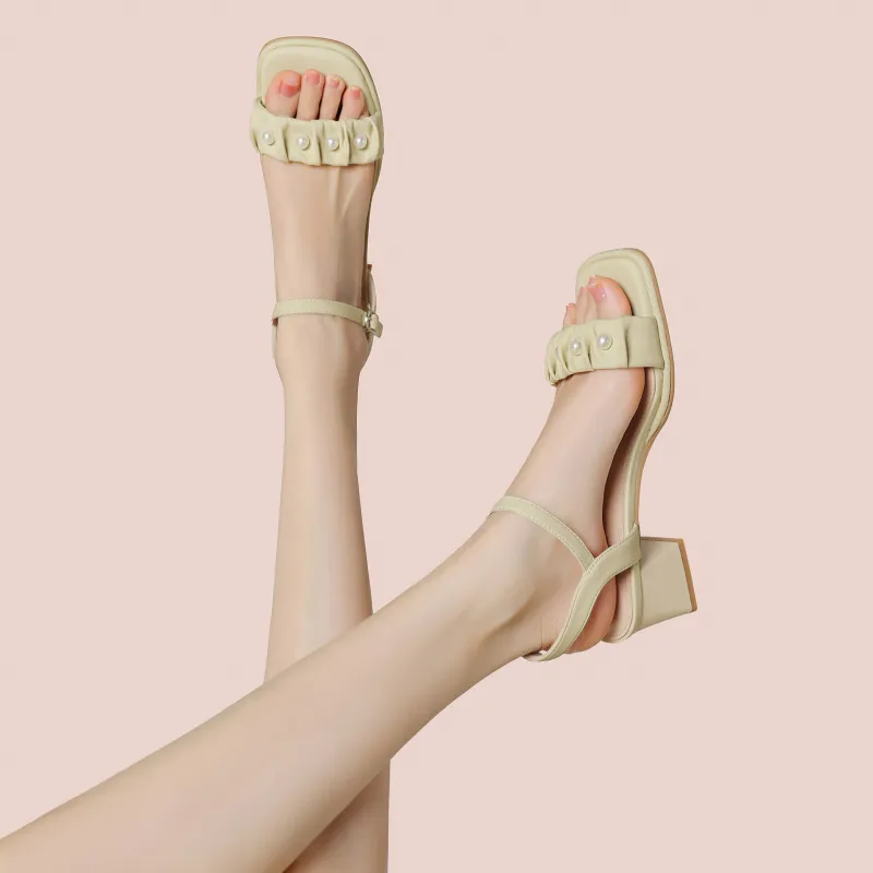 JOSINY Strap Sandals 4.6cm Women's Ecru/Light Yellow-10