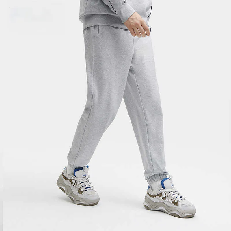 FILA Knitted Sweatpants Men's Elegant Heather Gray-2