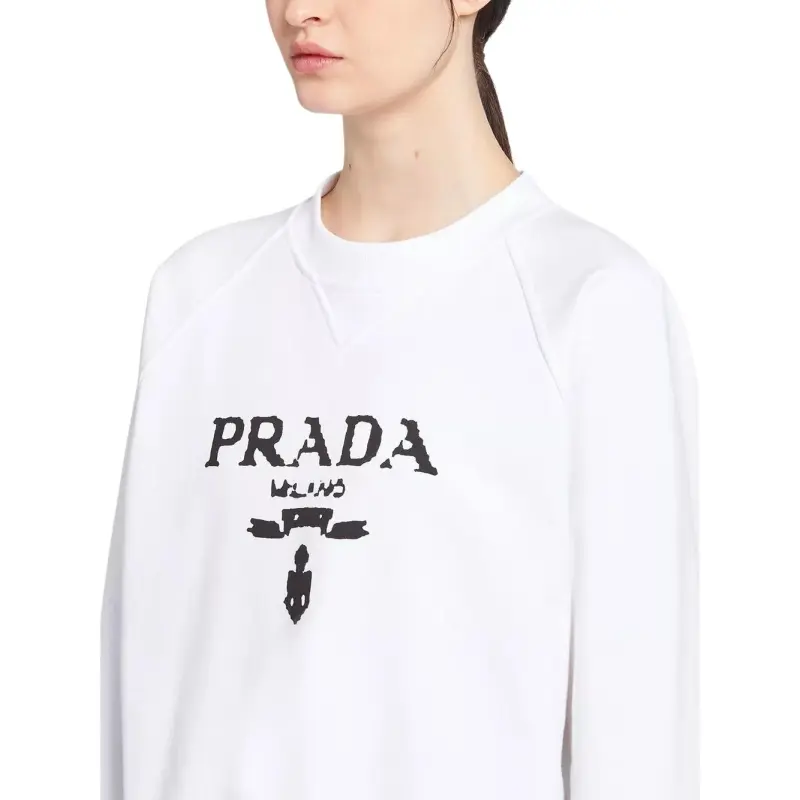 PRADA SS22 Sweatshirt Women's White-3