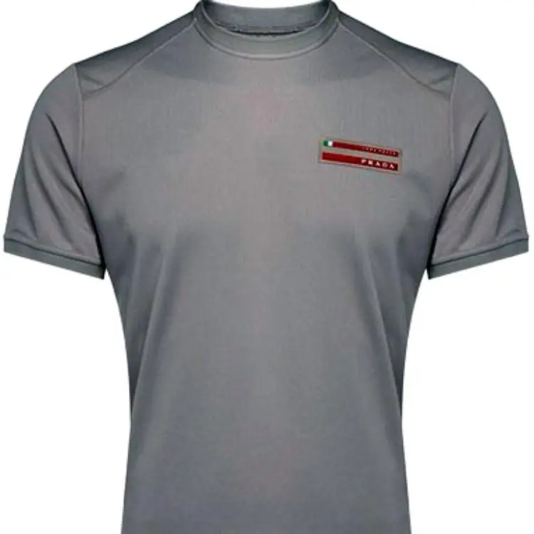 PRADA T-Shirts Men Dark Gray-5