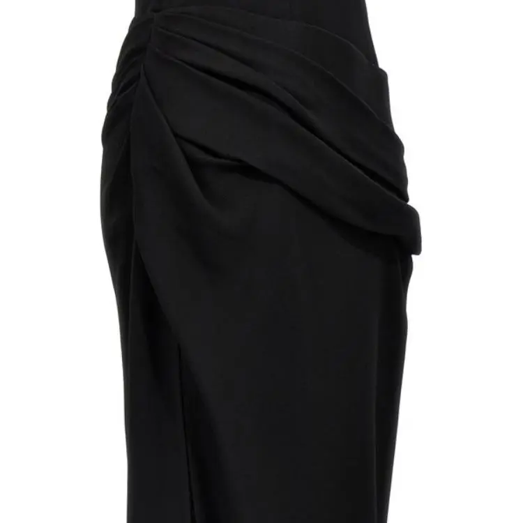 Givenchy V Neck Draped Dress-8