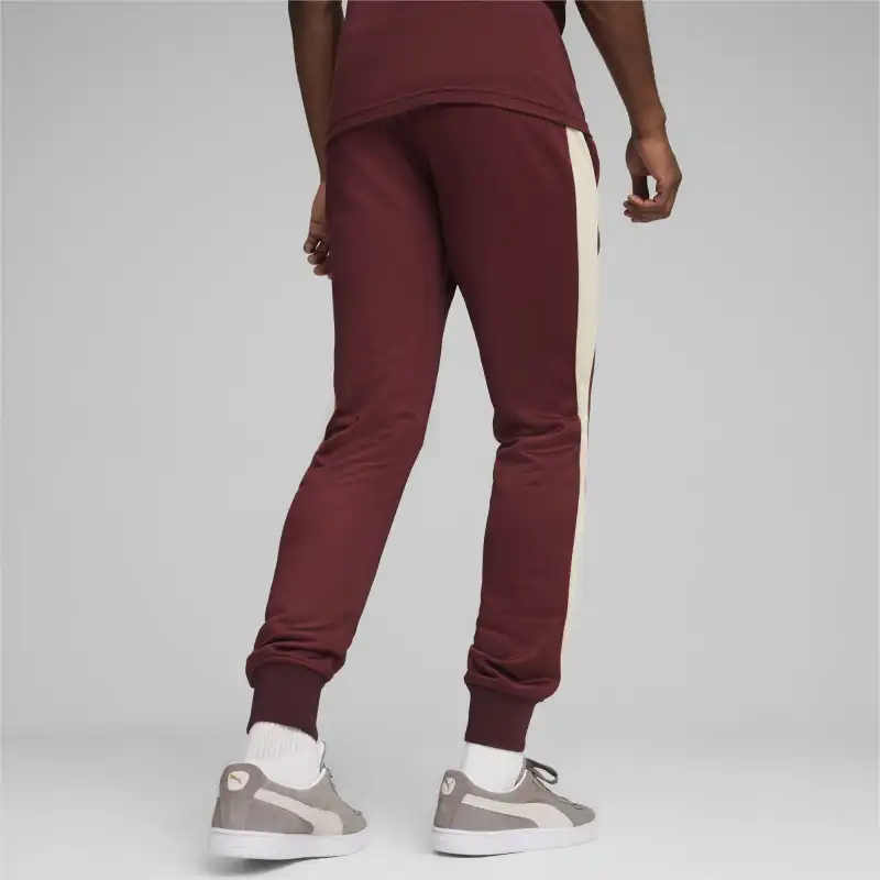 PUMA Football Heritage T7 Knitted Sweatpants Men's Burgundy-4