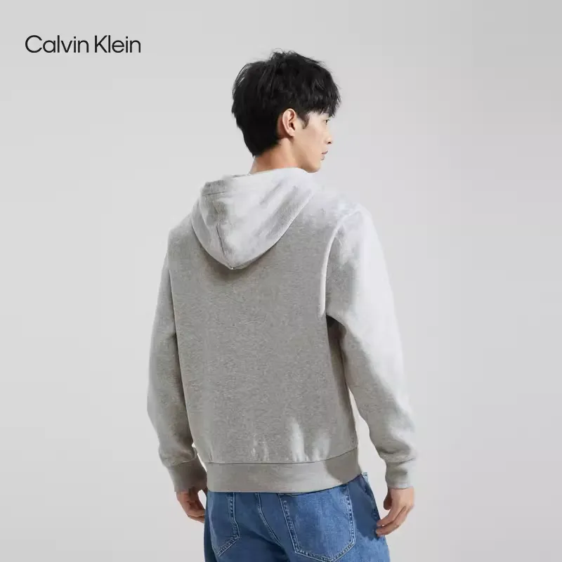 CALVIN KLEIN Sweatshirt Men's Coconut Gray-3