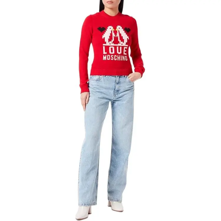 LOVE MOSCHINO FW22 Sweater Women's Red-2
