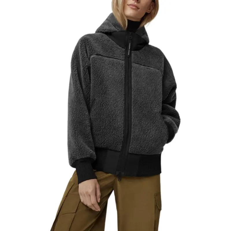 Canada Goose Simcoe Series Velvet Jackets Women's Iron Gray-3