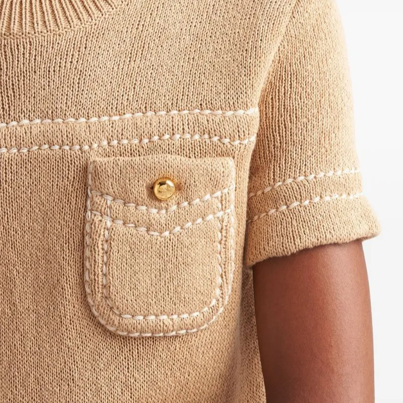 PRADA Knitted Cotton Mini Dress-5
