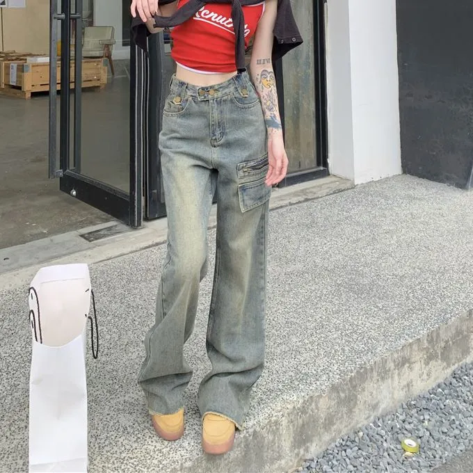 YuChaJia Jeans Women's Jeans-2