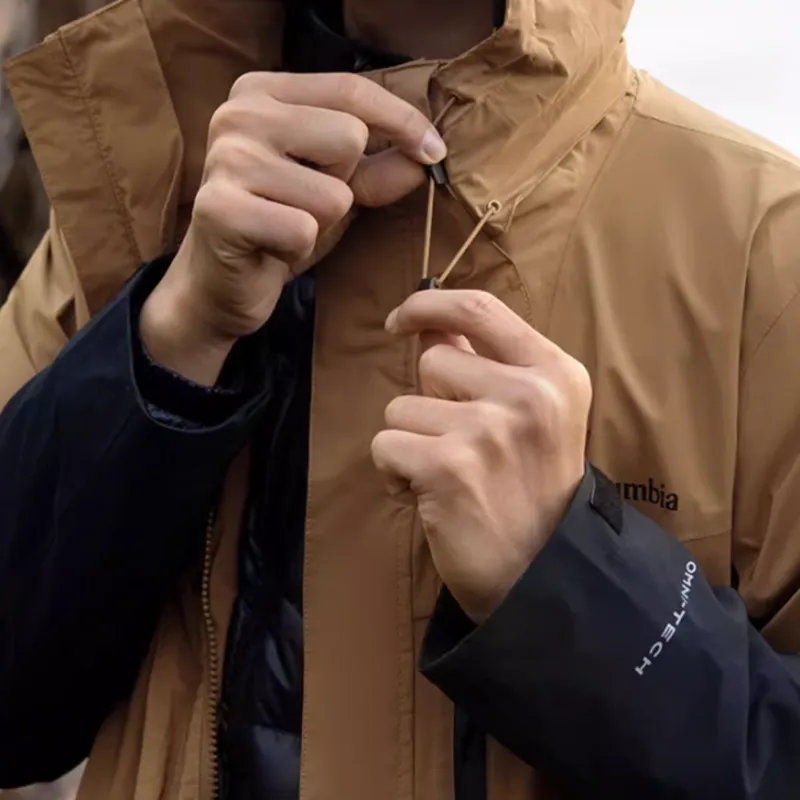 Columbia SOUTH GATE 2 Water Resistant Windproof Warm Heat Reflective Windbreaker Jacket Men's Brown-5