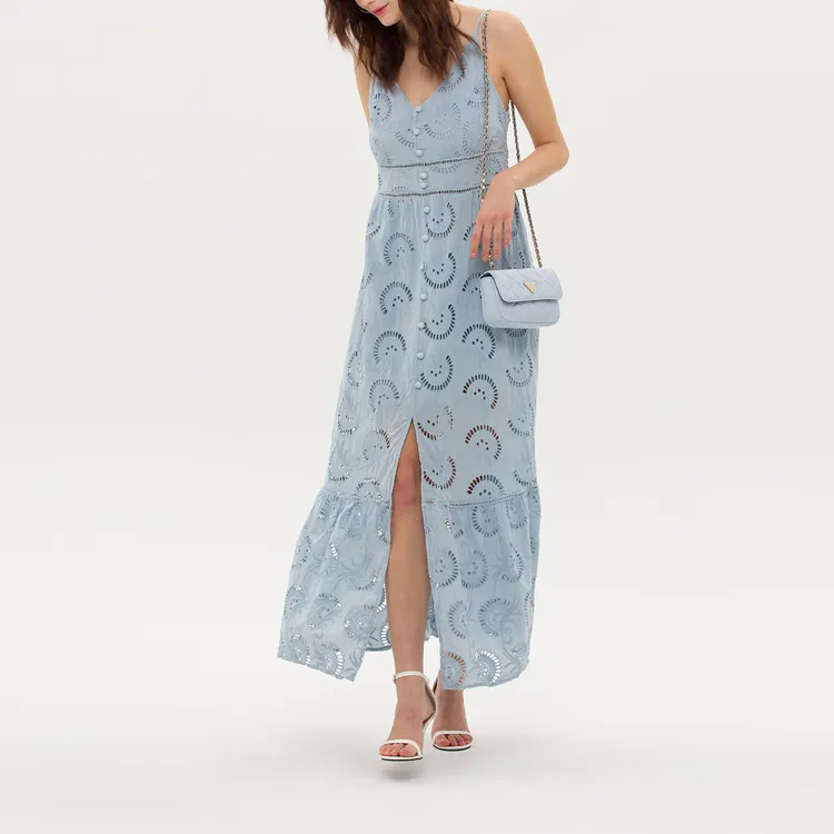 GUESS Slip Dresses Women's Light Blue-3