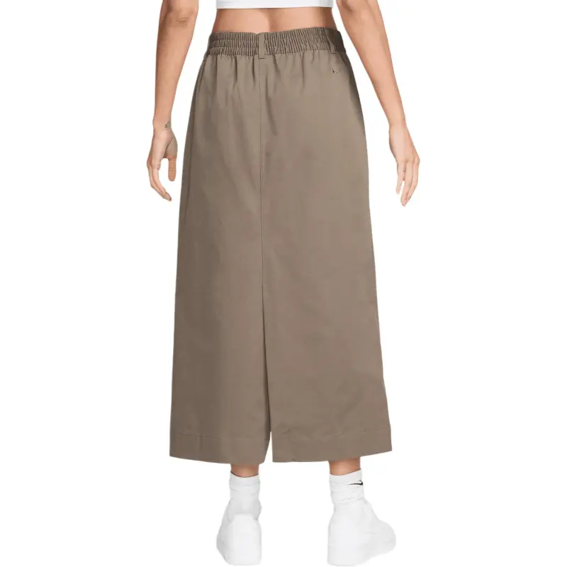 Nike Casual Long Skirt Women's Brown-1