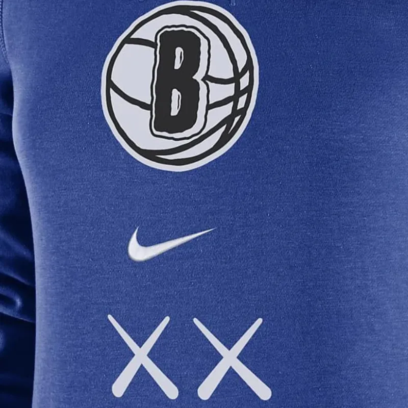 Nike Brooklyn Nets Club Fleece 2023/24 City Edition Women's Nike Nba Funnel Neck Hoodie-2