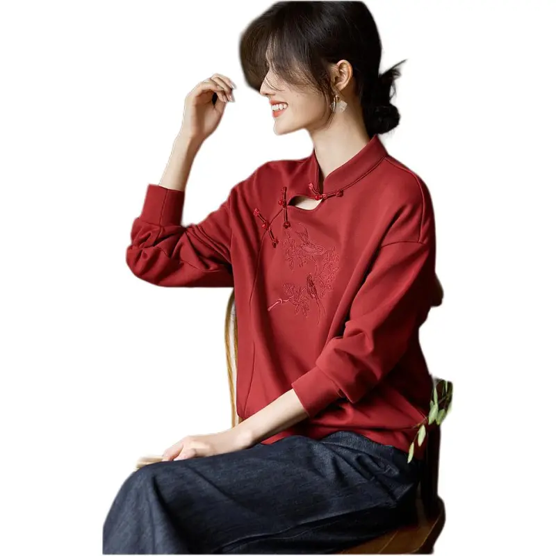 XWI Sweatshirts Women's Maroon-2