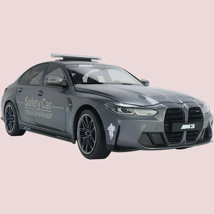 MINICHAMPS BMW M3 Competition Safety Car Alloy Six-Opening Assembled Models-1