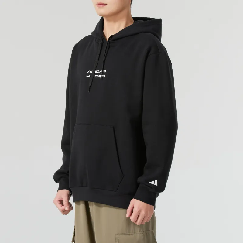 Adidas HOOPS Sweatshirt Men's Black-3