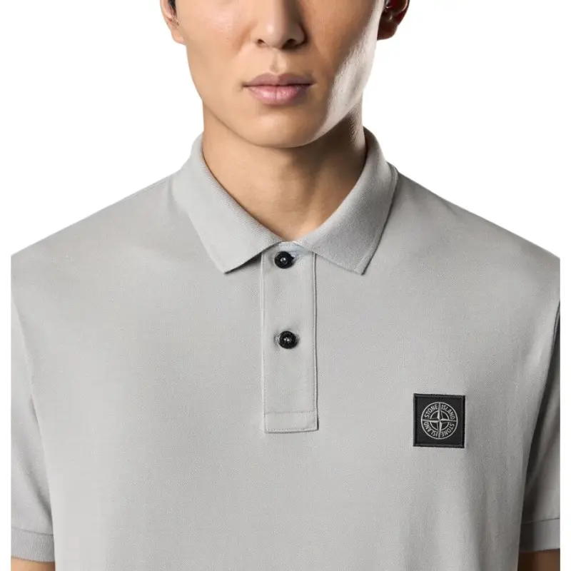 STONE ISLAND Logo patch Polo Shirt-3