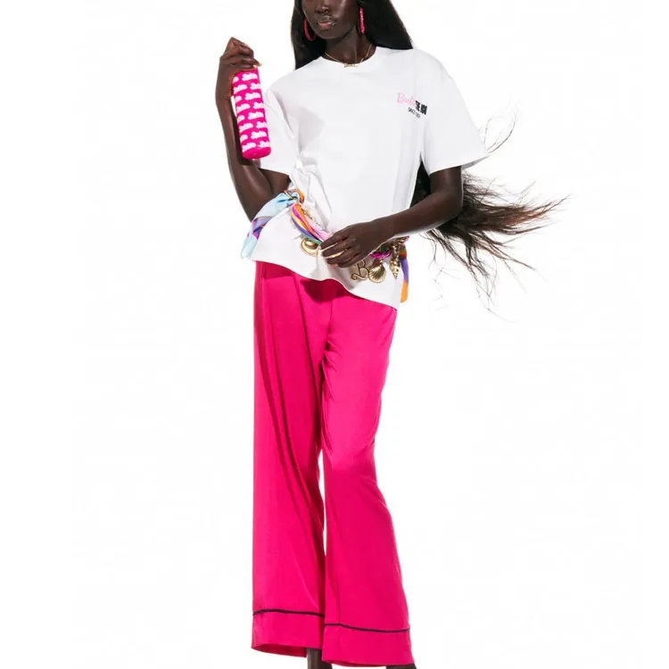 Barbie X ZARA X Barbie Co brand T Shirts Women's White-3