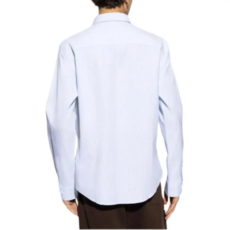 AMIPARIS Paris Ami De Coeur Logo Embroidered Striped Shirt-3