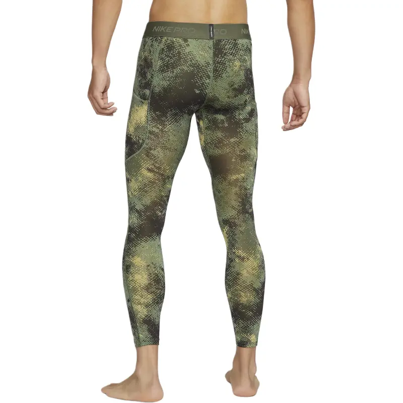 Nike Pro Sports Pants Men's Oil Green/Medium Olive/Black-3