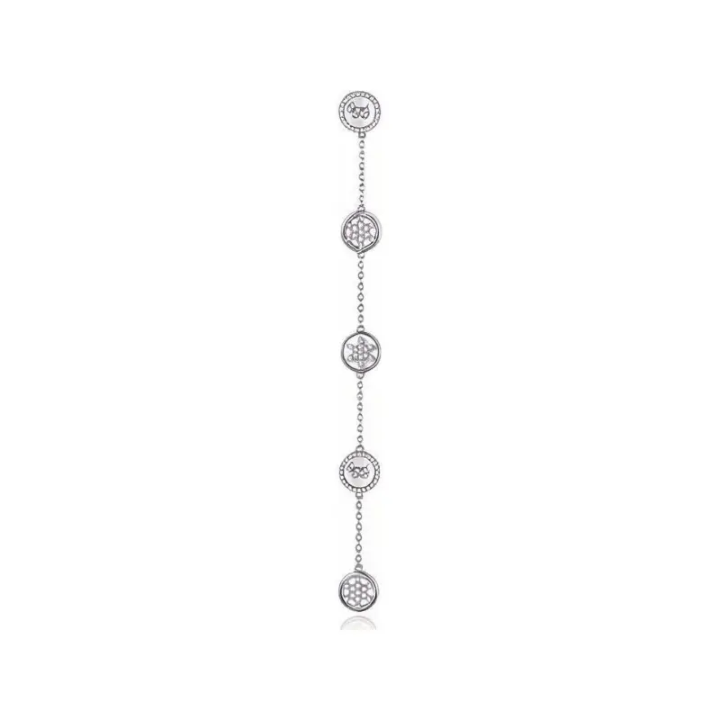 Agatha 925 Sterling Silver/Zircon Earrings Women's-3