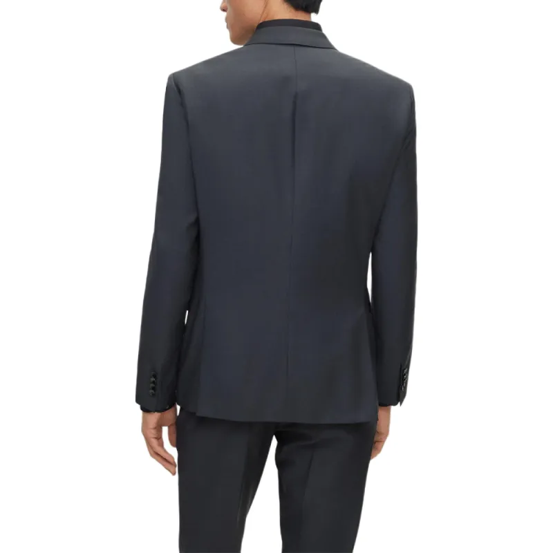 HUGO BOSS Slim-Fit Two-Piece Suit In Wool Business Suits Men's Dark Gray-2
