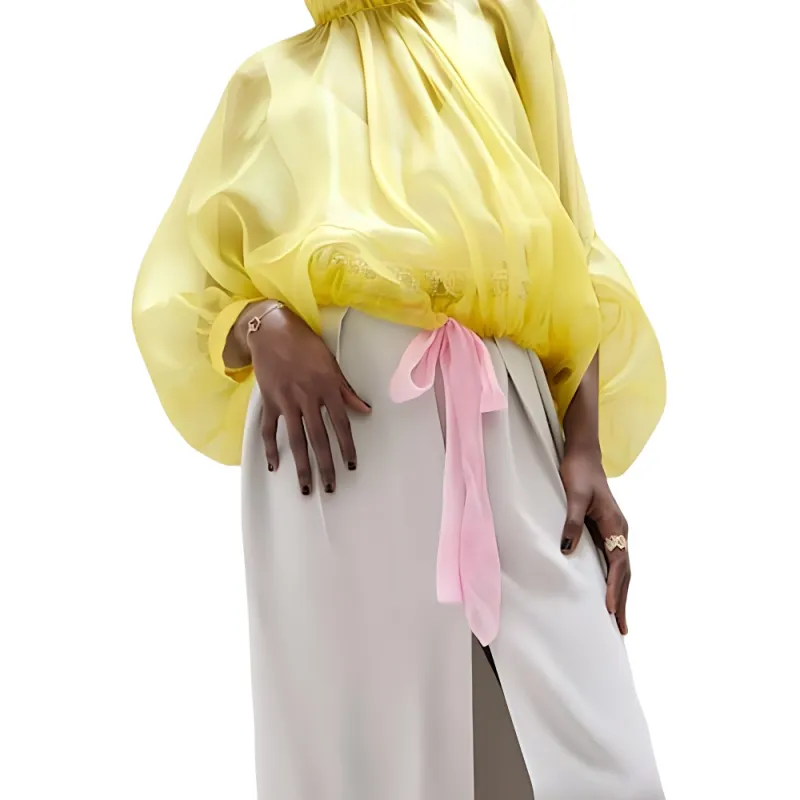 FENDI Shirts Women's Yellow-3