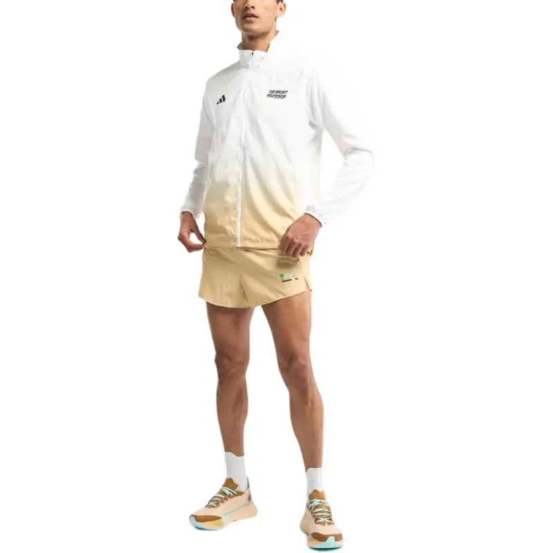Adidas AdizeroESSENTIALS FW24 Jacket Men's White/Yellow-1