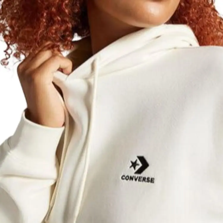 Converse Go To Embroidered Star Chevron Sweatshirt Unisex White-3