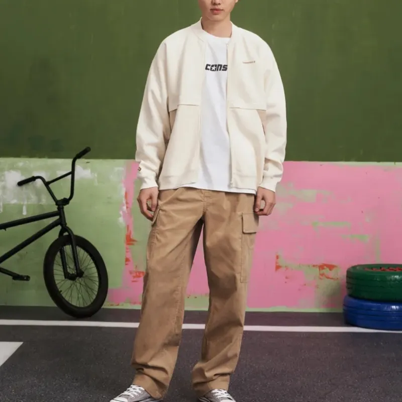 Converse Jackets Coats Men's Khaki-3