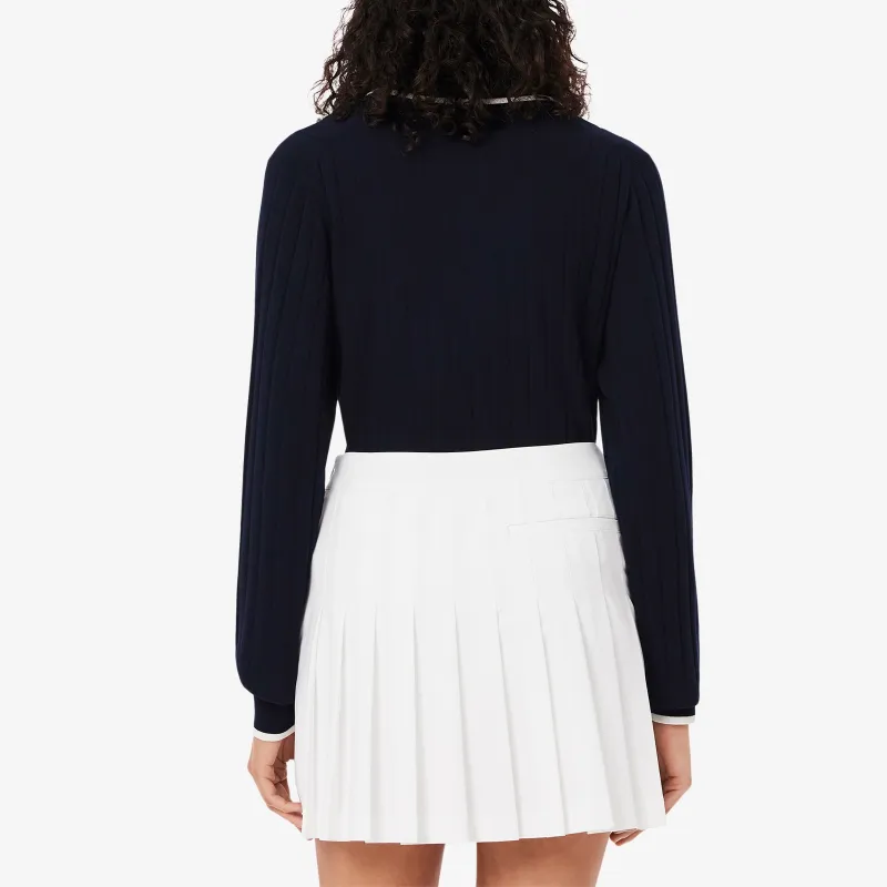 LACOSTE Knitwear Women's Marine Blue/White-3