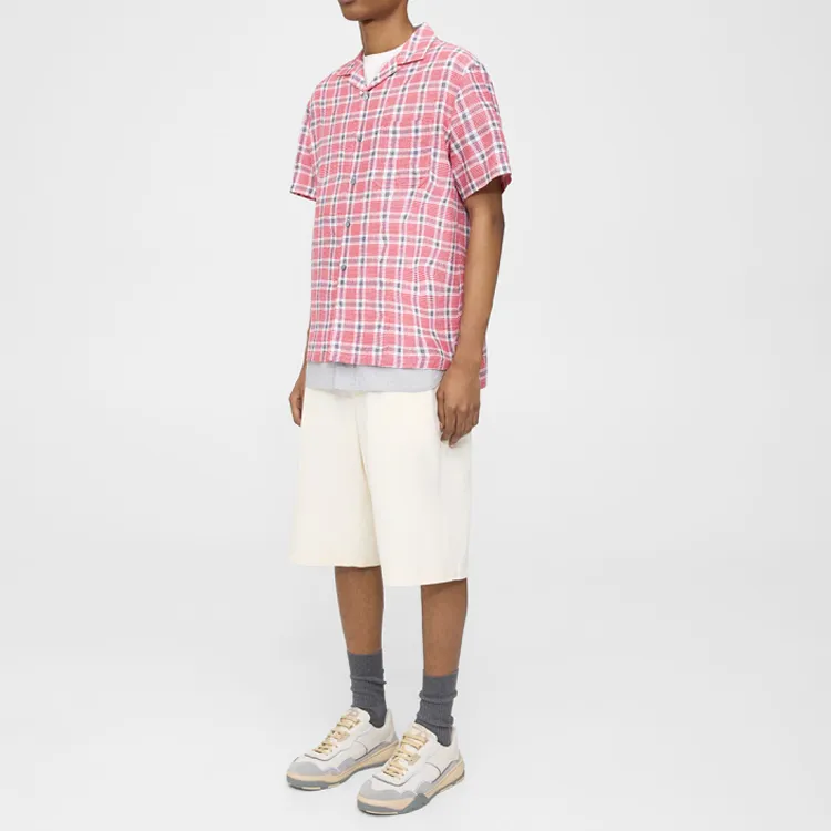 THEORY Designer Co authored Collection Shirts Men Mixed Red-2
