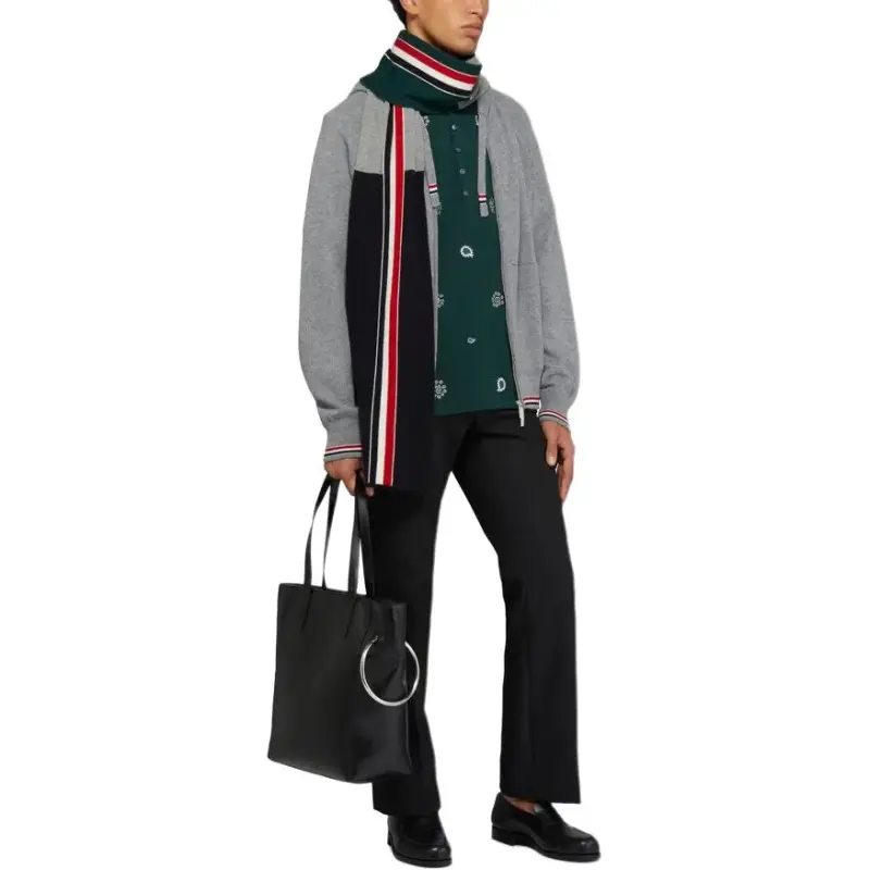 THOM BROWNE Paisley print Polo Shirt-2