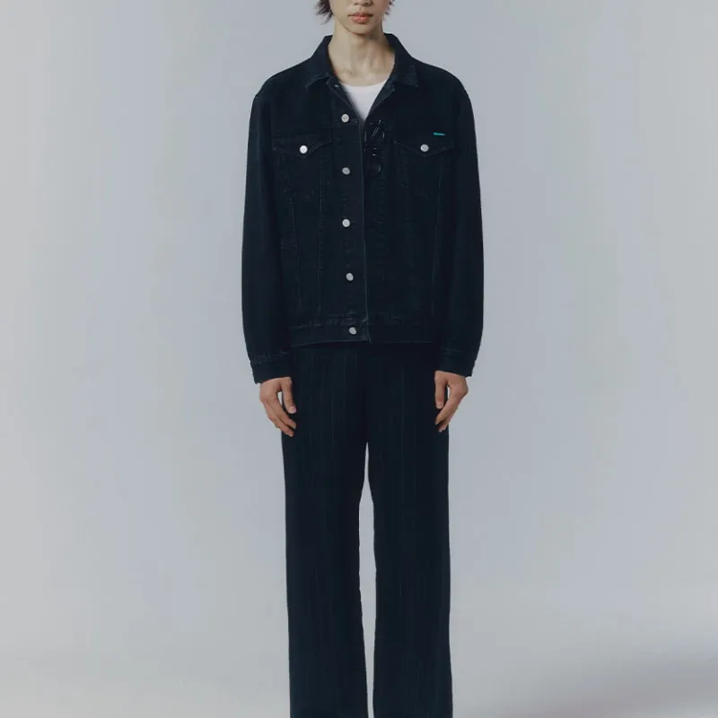 Mmlg SS25 Denim Jacket Unisex Black-4
