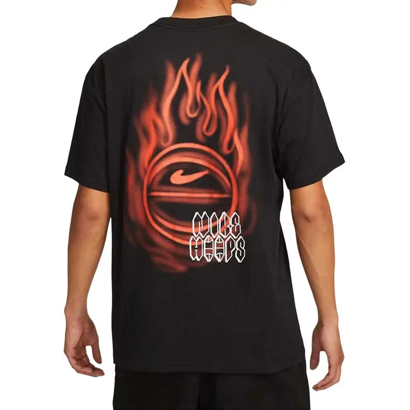 Nike T Shirts Men Black-2