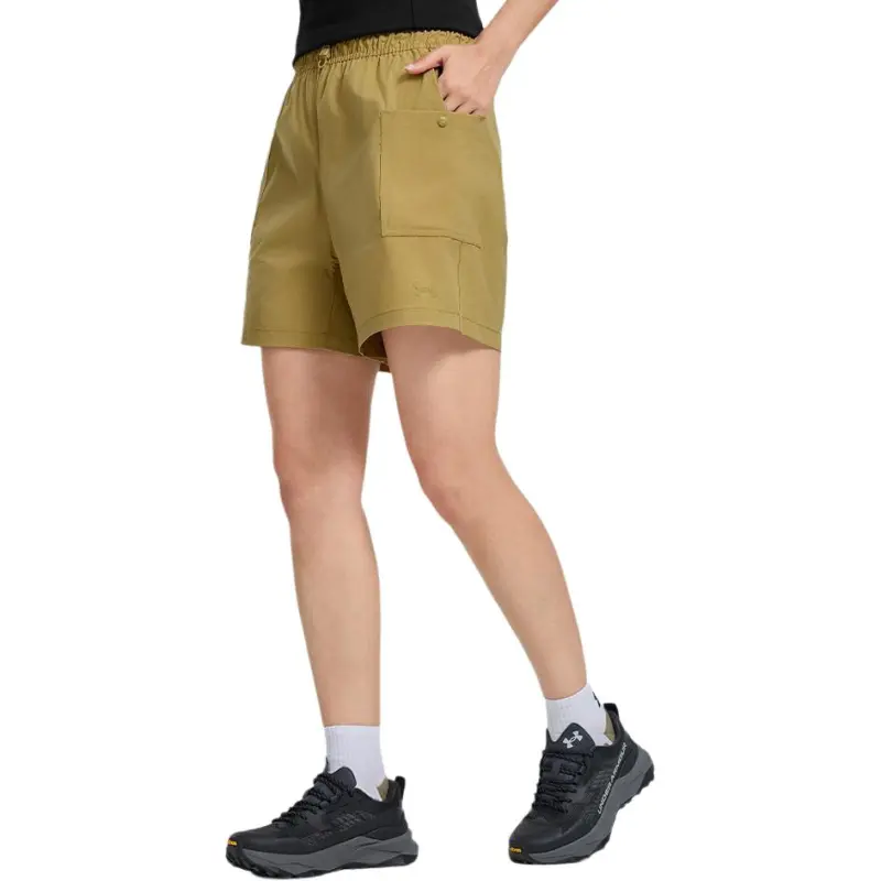 Under Armour SS25 Casual Shorts Women's Desert Yellow-3