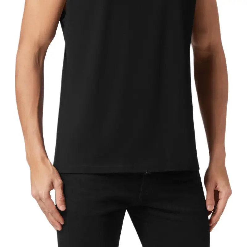 PHILIPP PLEIN Logo appliqué Cotton Tank Top-1