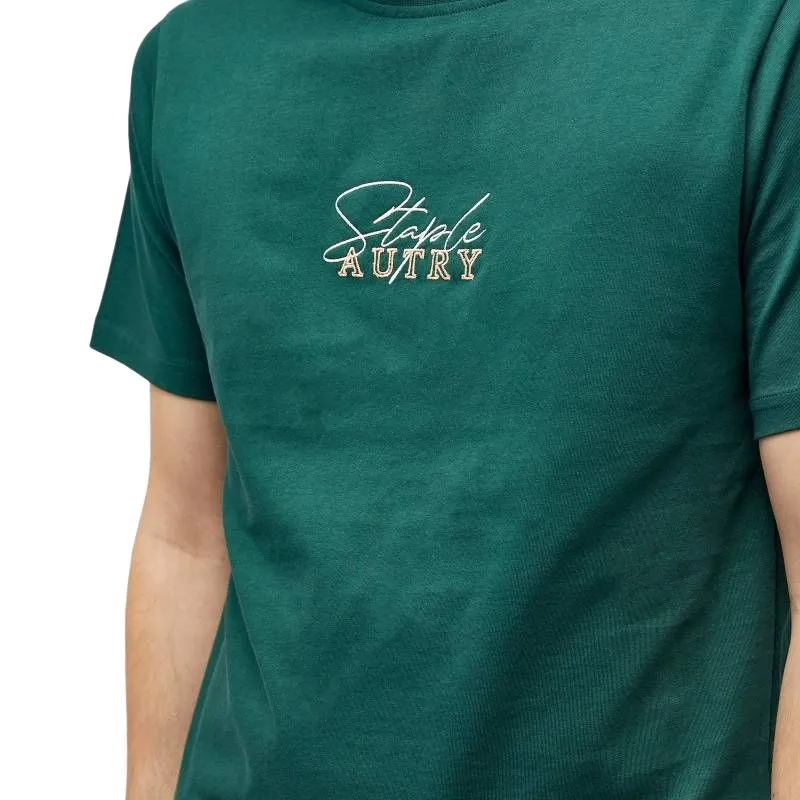 AUTRY X Jeff Staple Logo embroidered T shirt-3
