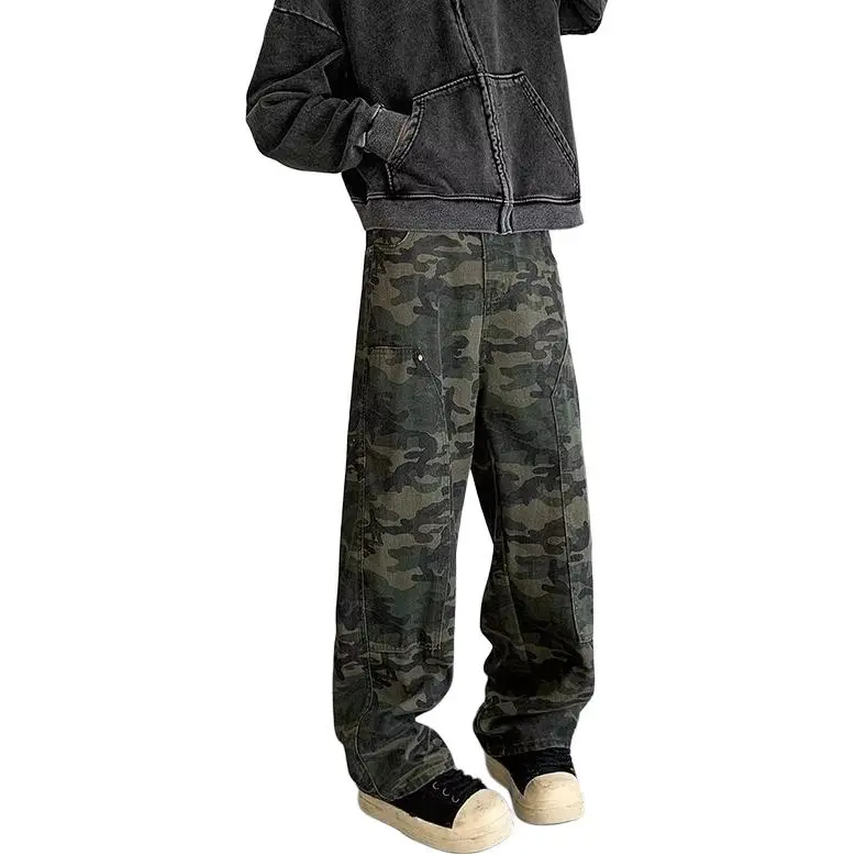 Concubine Zhu Jeans Unisex Camouflage-2