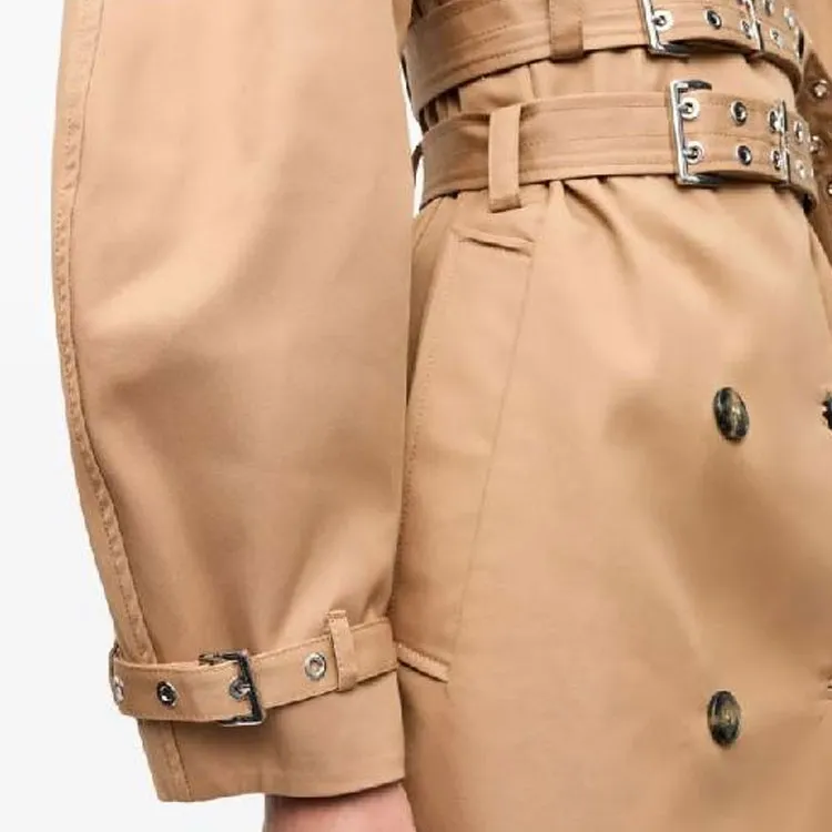 GANNI Belted Trench Coat-5