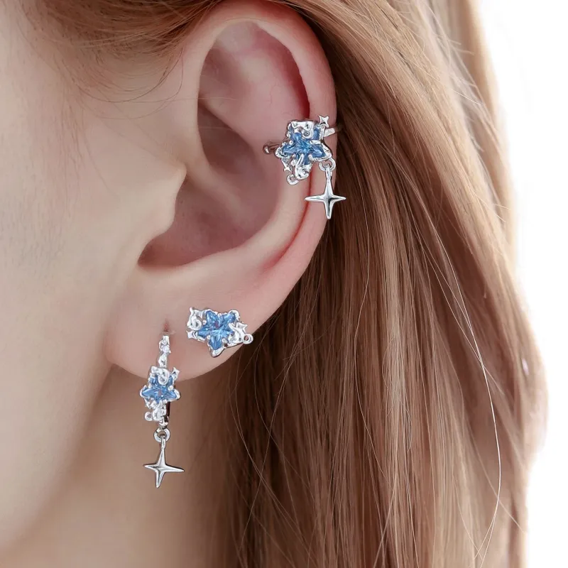 Masw S925 Silver Stud Earrings Women's-1