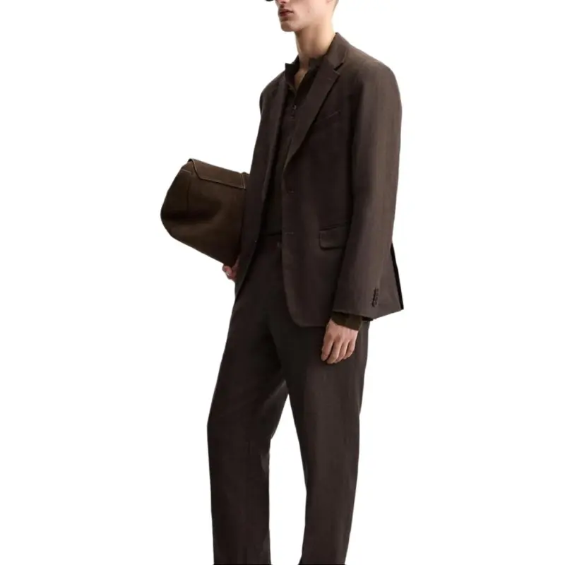 ZARA Business Suit Men's Dark Brown-4
