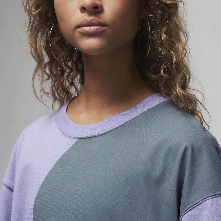 Jordan T Shirts Women's Light Purple-3