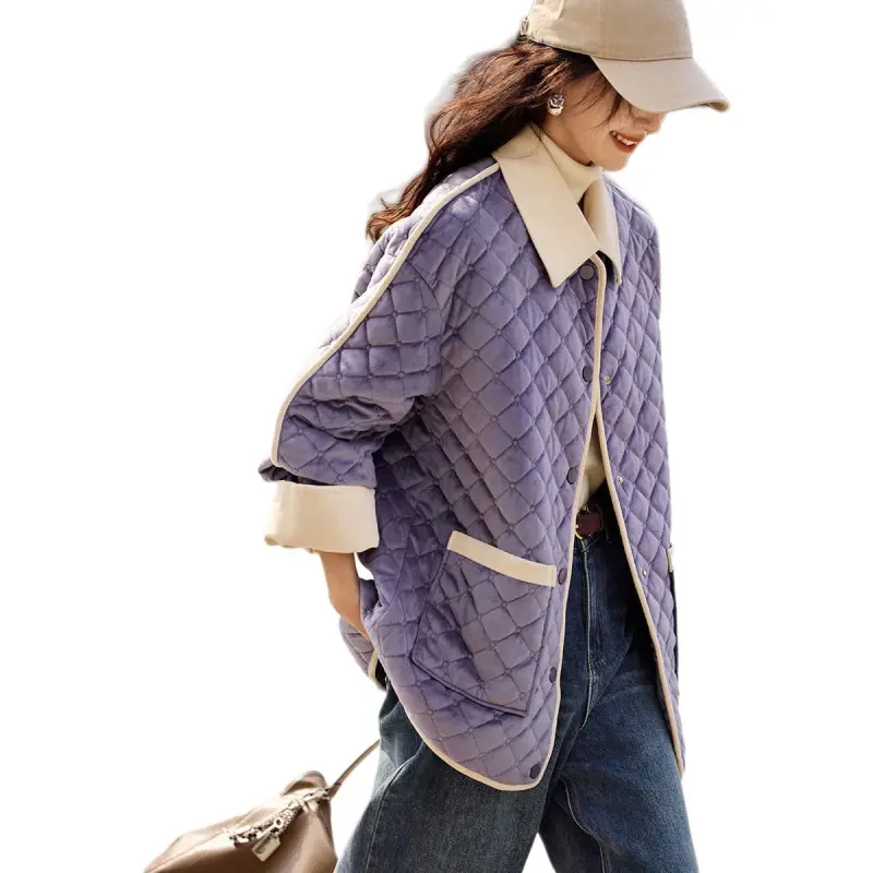 Mo Han Yi Mei Puffer Jacket Women's Dusty Purple-2